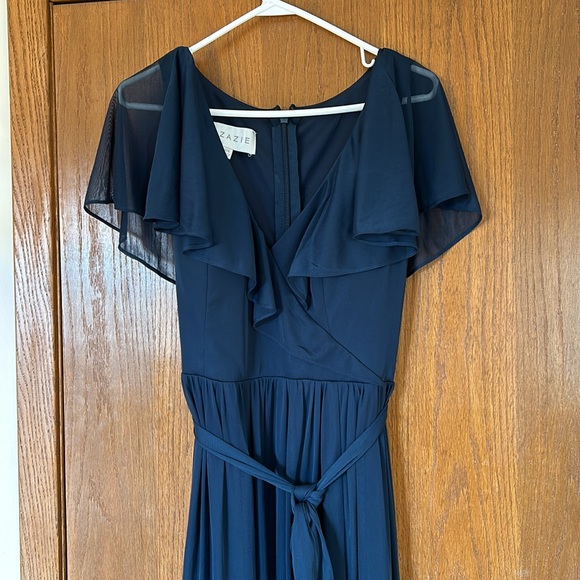 Azazie Navy Blue Maxi Dress - Picture 4 of 9